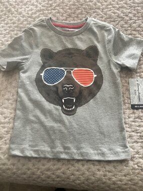 Tommy Bahama Boy's Bear Graphic Tee Size XS 4 Years NEW